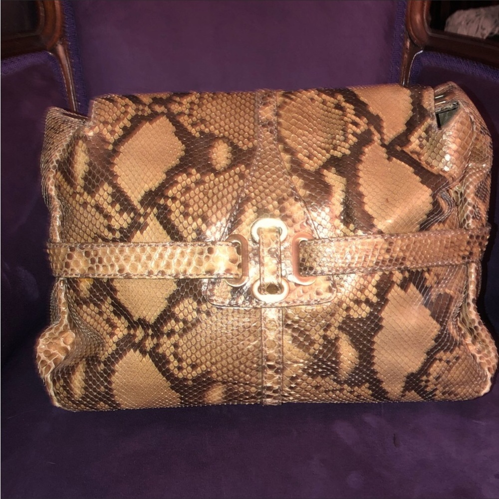Jimmy Choo python shoulder bag EUC - Picture 7 of 9